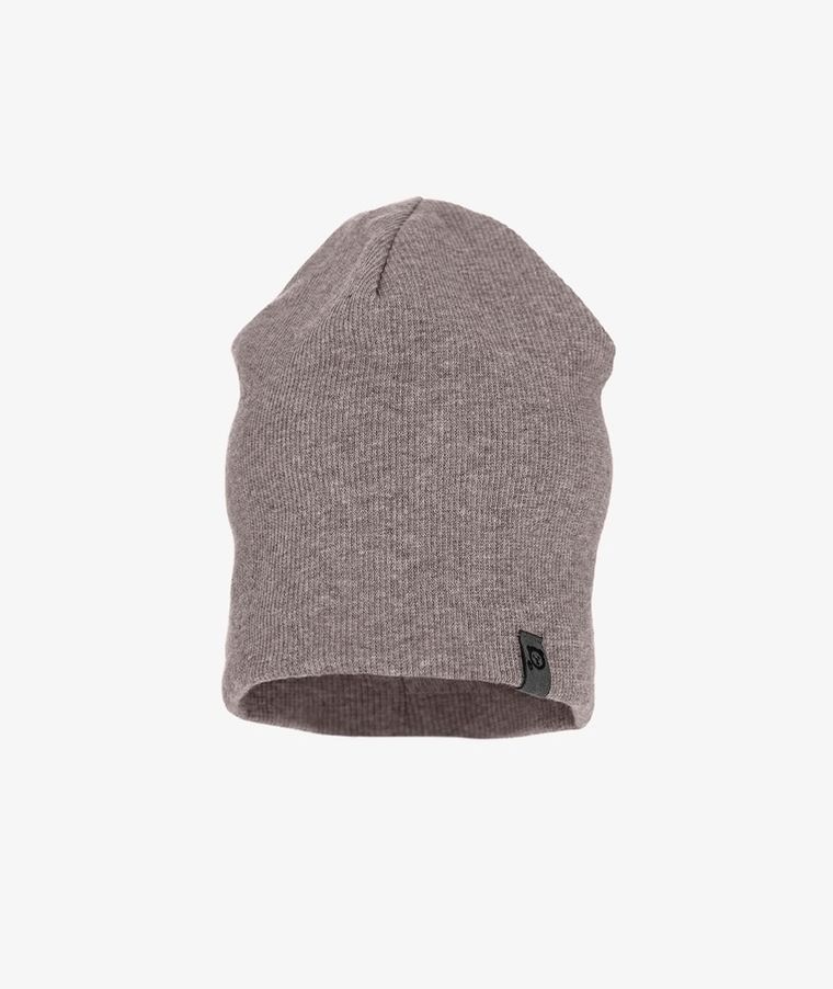 Czapka dziecięca, prążkowana, brązowa, smerfetka, Iltom