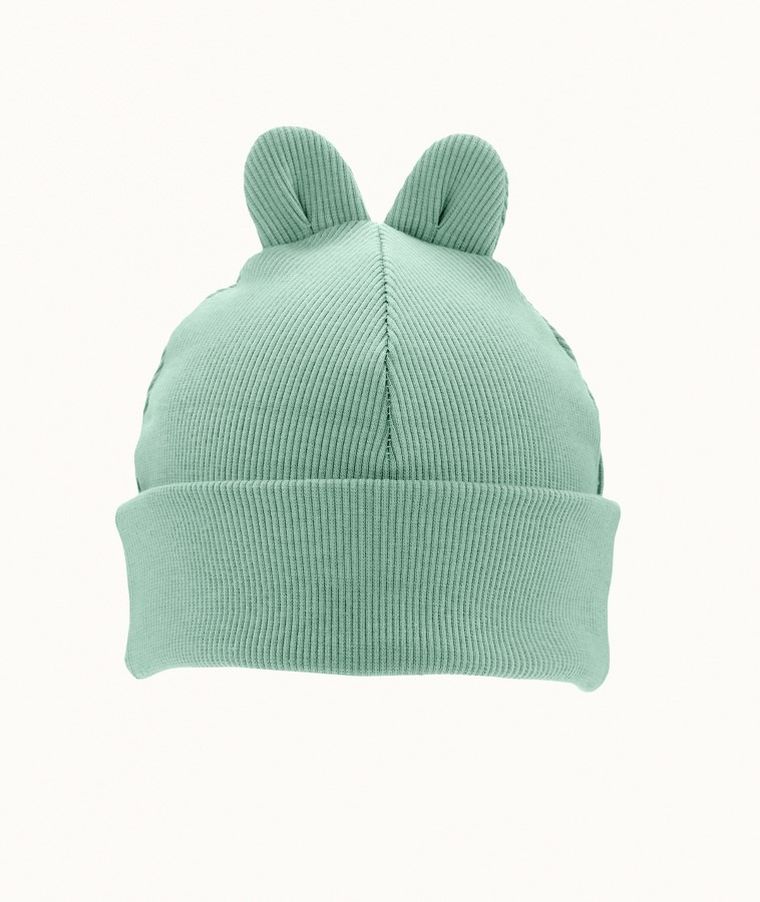 Czapka dziecięca, prążkowana, niebieska, Iltom