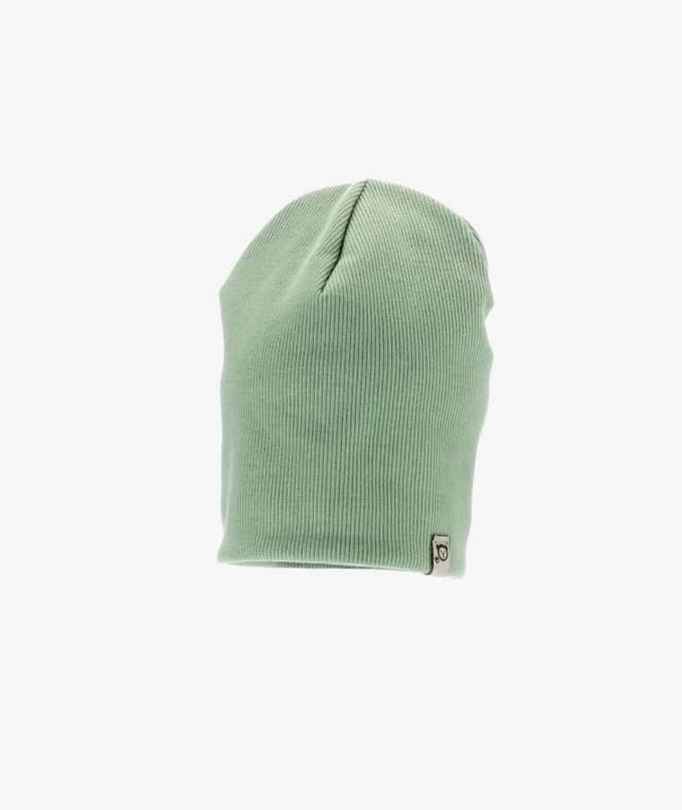 Czapka dziecięca, prążkowana, zielona, Iltom