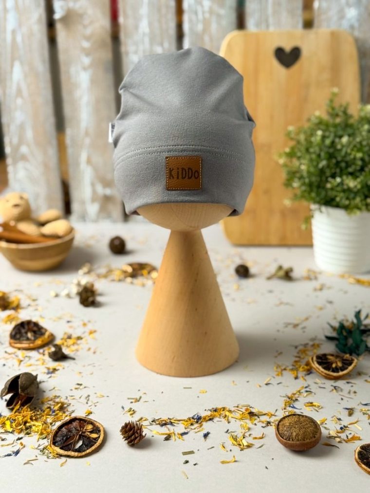 Czapka dziecięca, szara, Iltom