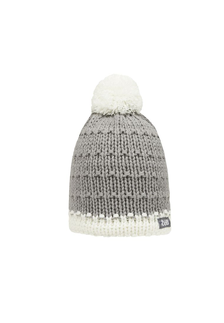 Czapka dziecięca, szara, pompon, Döll