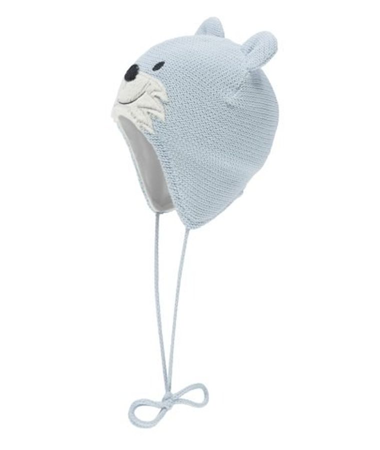 Czapka dziecięca wiązana, niebieska, Döll