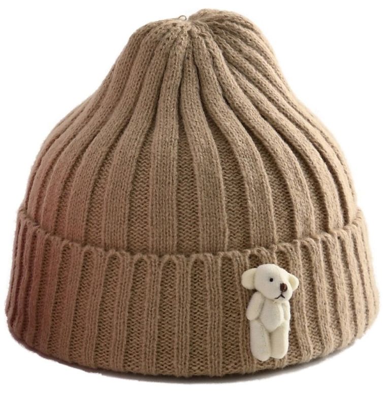 Czapka dziewczęca, beżowa, Be Snazzy