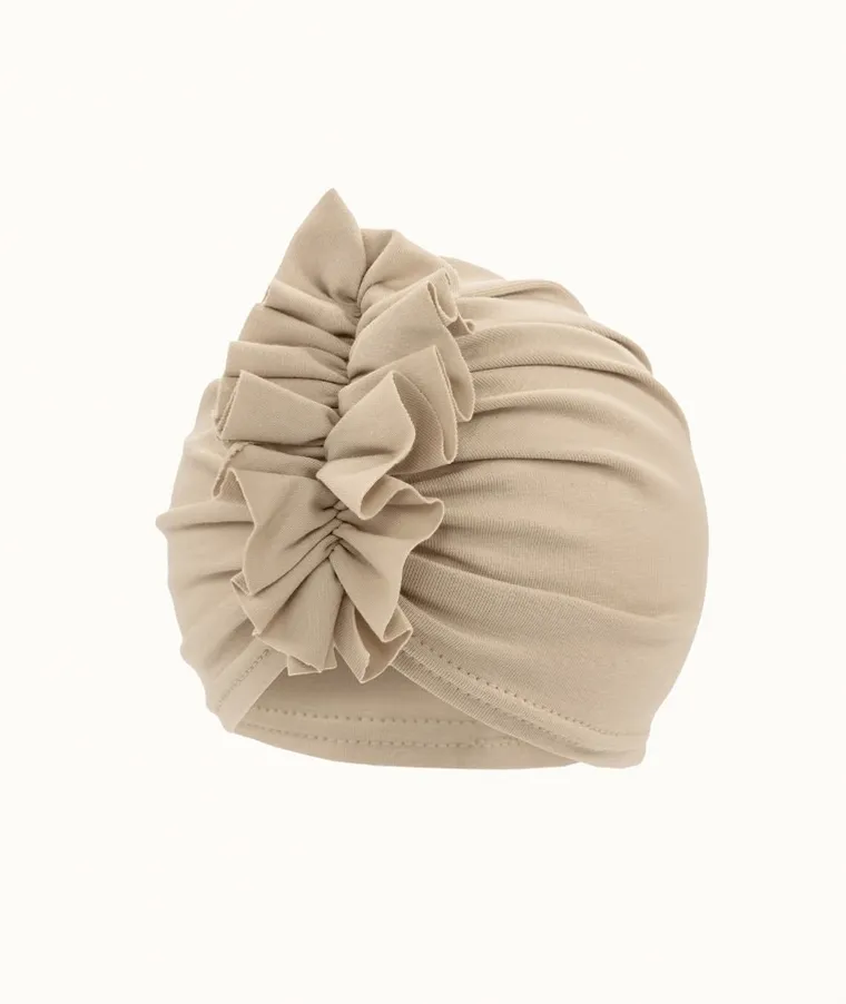 Czapka dziewczęca, beżowa, Iltom