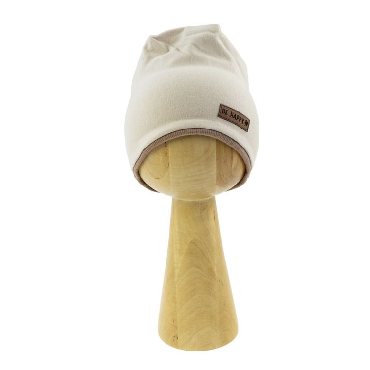 Czapka dziewczęca, beżowa, Nicol