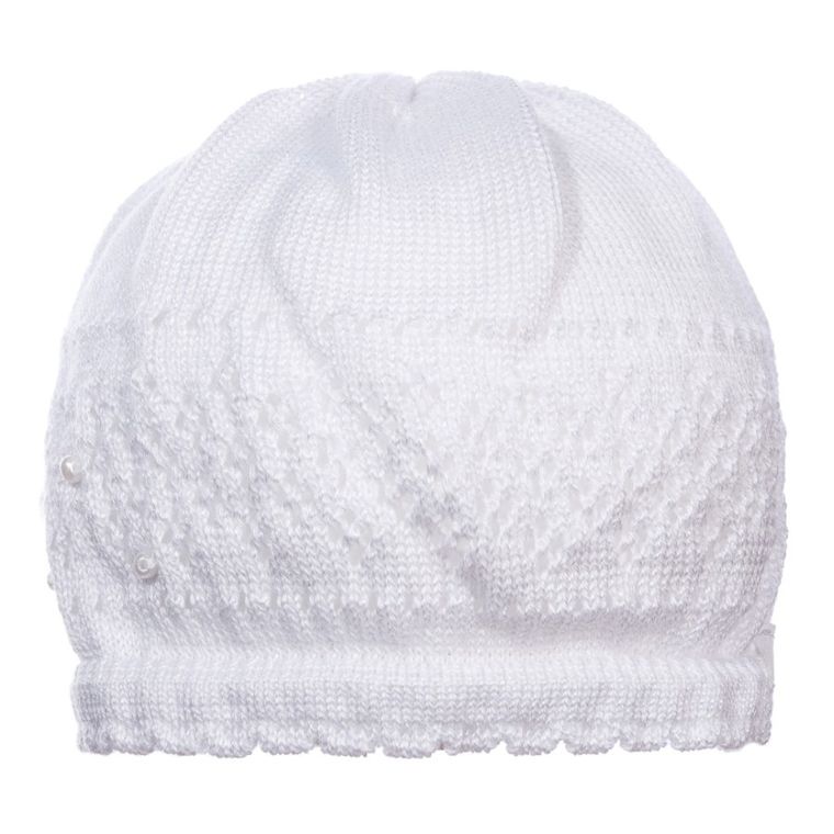 Czapka dziewczęca, biała, Döll