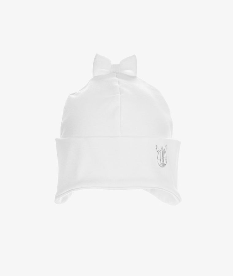 Czapka dziewczęca, biała, Iltom