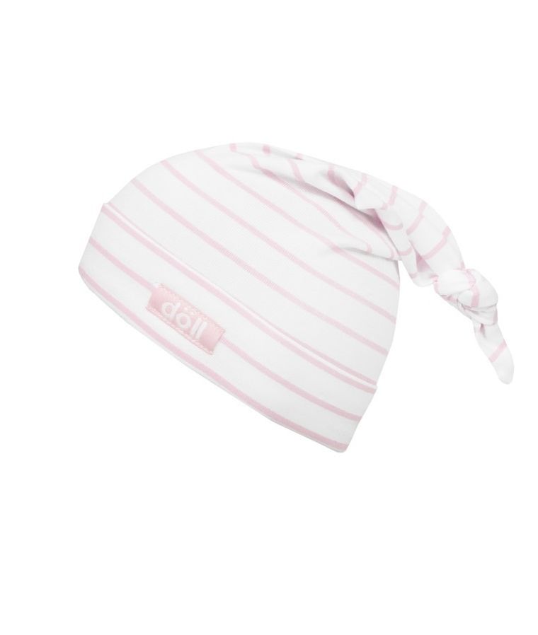 Czapka dziewczęca, biało-różowa, Döll