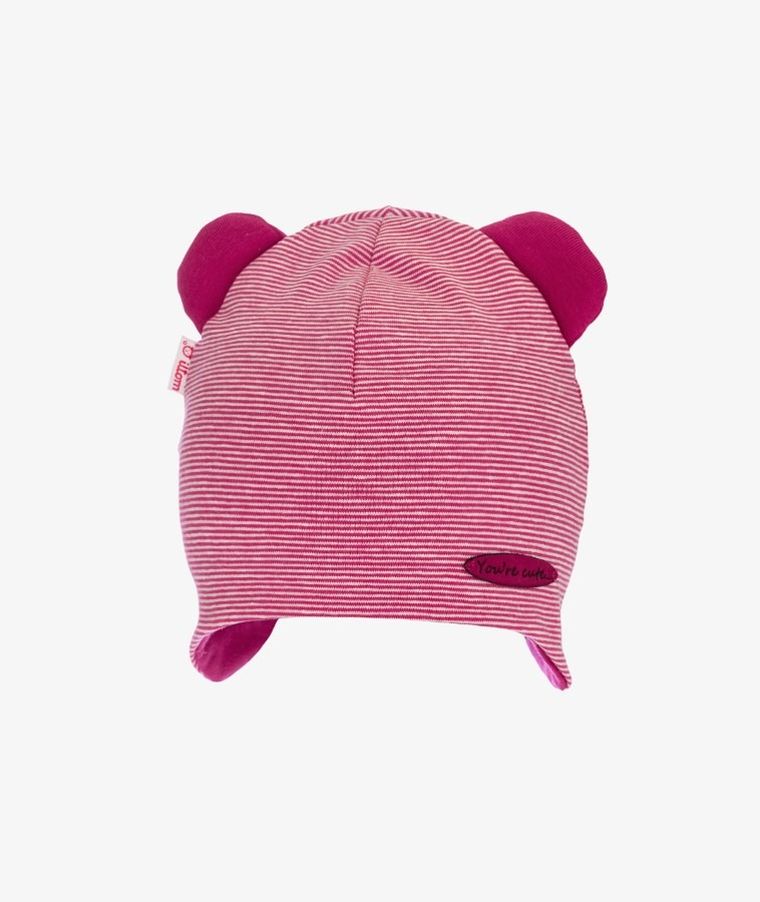 Czapka dziewczęca, bordowa, Iltom