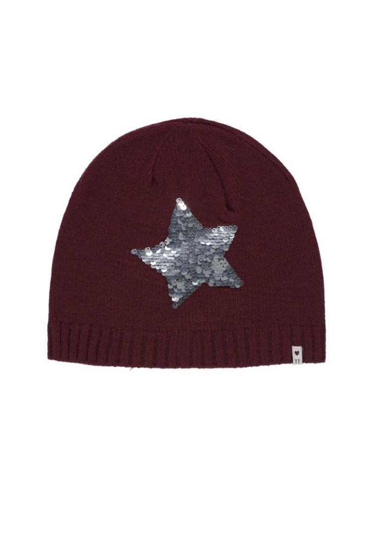 Czapka dziewczęca, bordowa, Tom Tailor