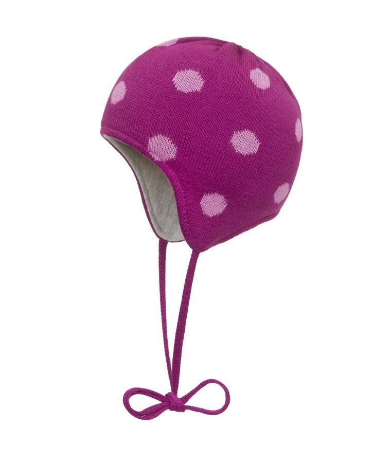 Czapka dziewczęca, ciemnoróżowa, Döll