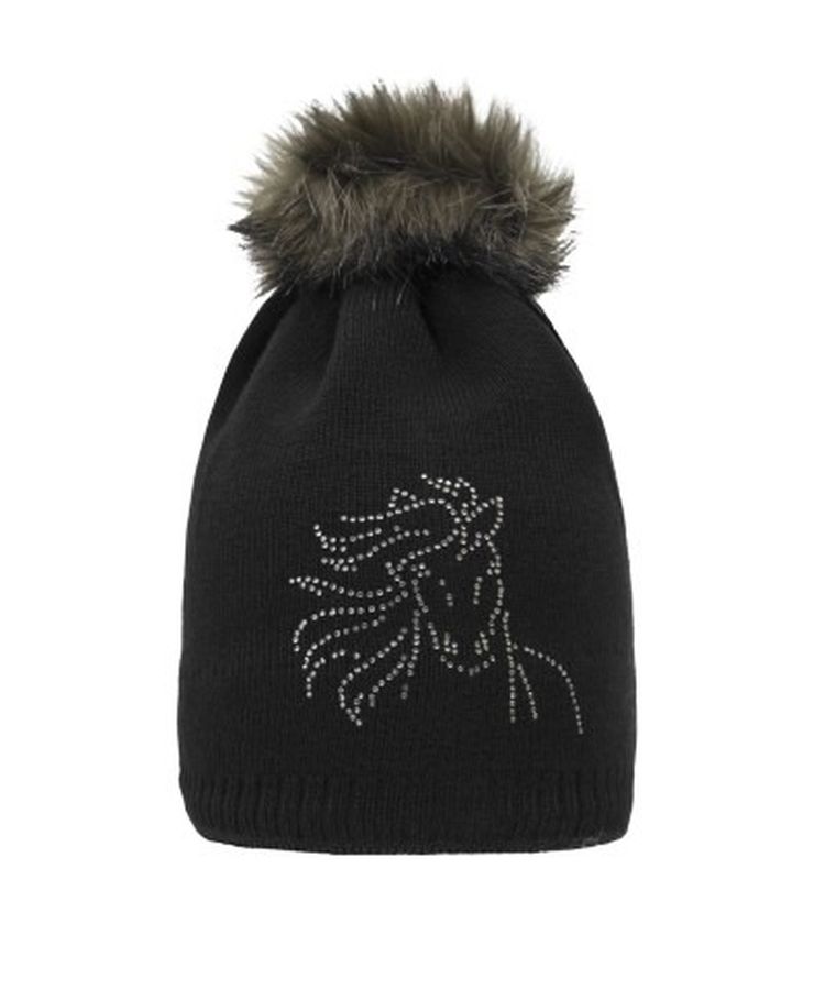 Czapka dziewczęca, czarna, Döll