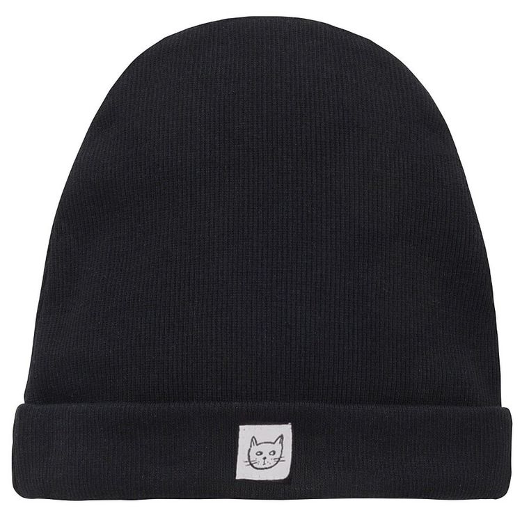 Czapka dziewczęca, czarna, Pinokio