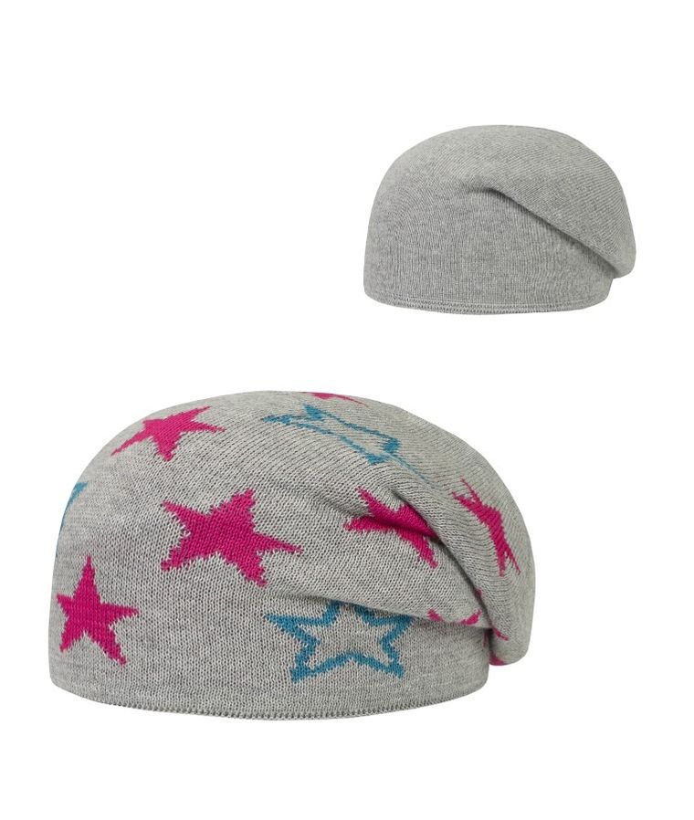 Czapka dziewczęca, dwustronna, szara, Döll