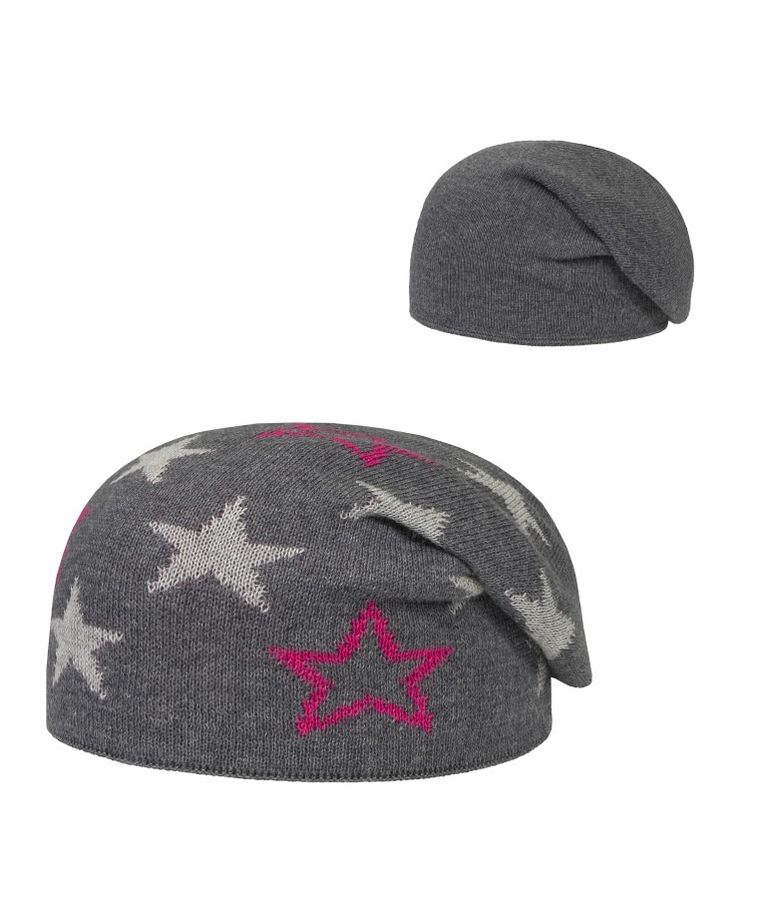 Czapka dziewczęca, dwustronna, szara, Döll