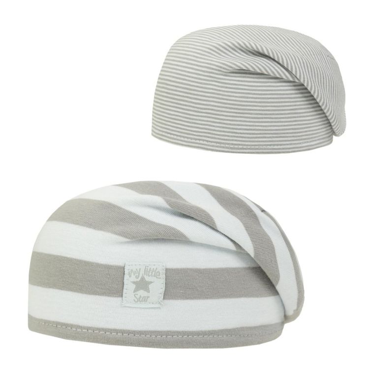 Czapka dziewczęca, dwustronna, szara, Döll