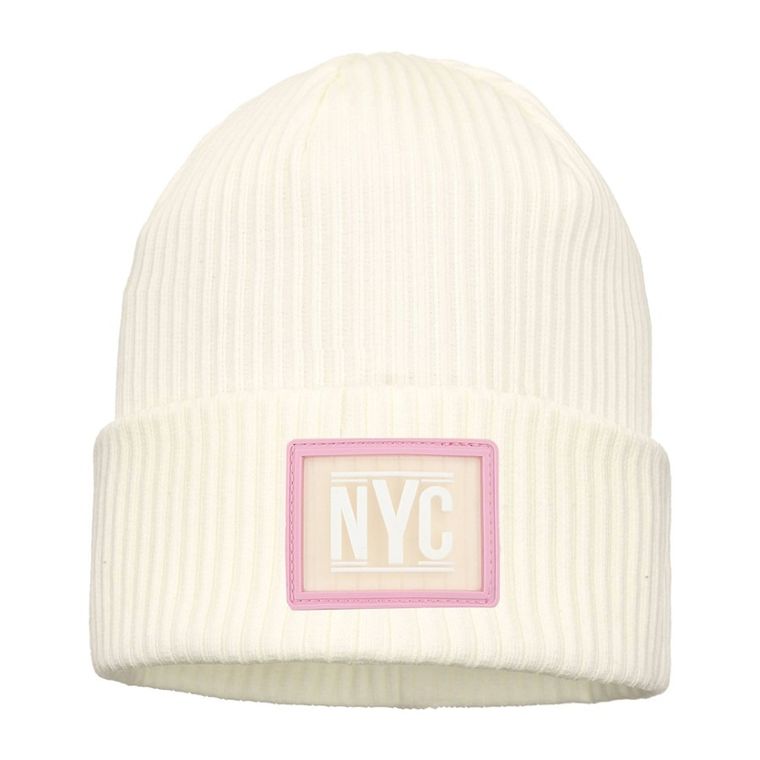 Czapka dziewczęca, ecru, Ambra