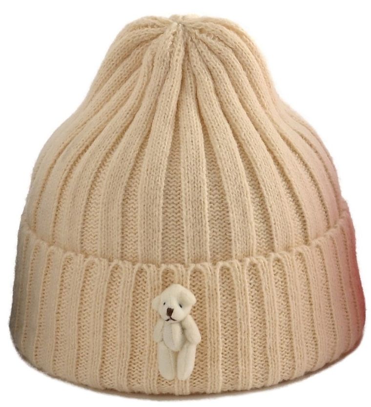 Czapka dziewczęca, ecru, Be Snazzy