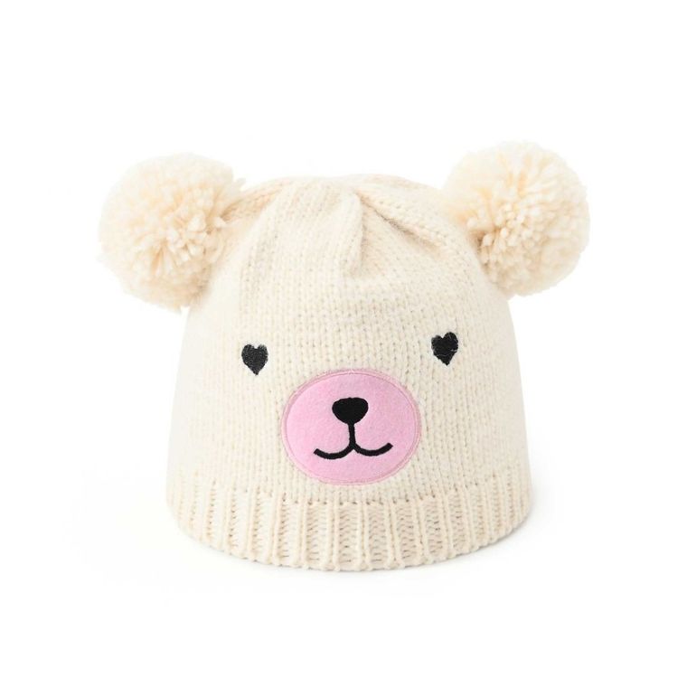Czapka dziewczęca, ecru, Be Snazzy