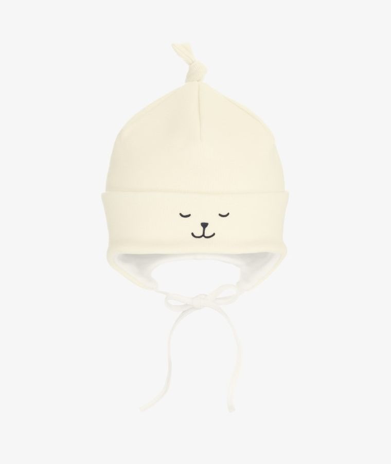 Czapka dziewczęca, ecru, Iltom