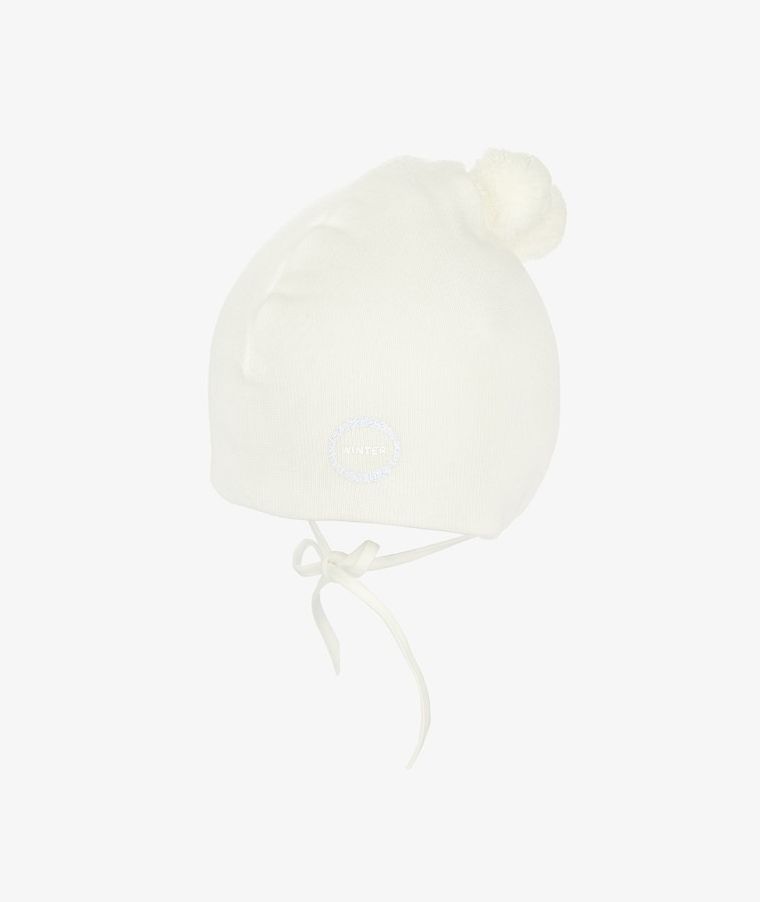 Czapka dziewczęca, ecru, Iltom