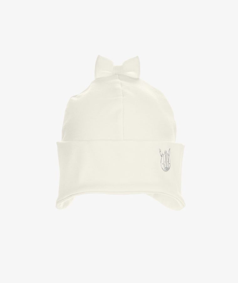 Czapka dziewczęca, ecru, Iltom