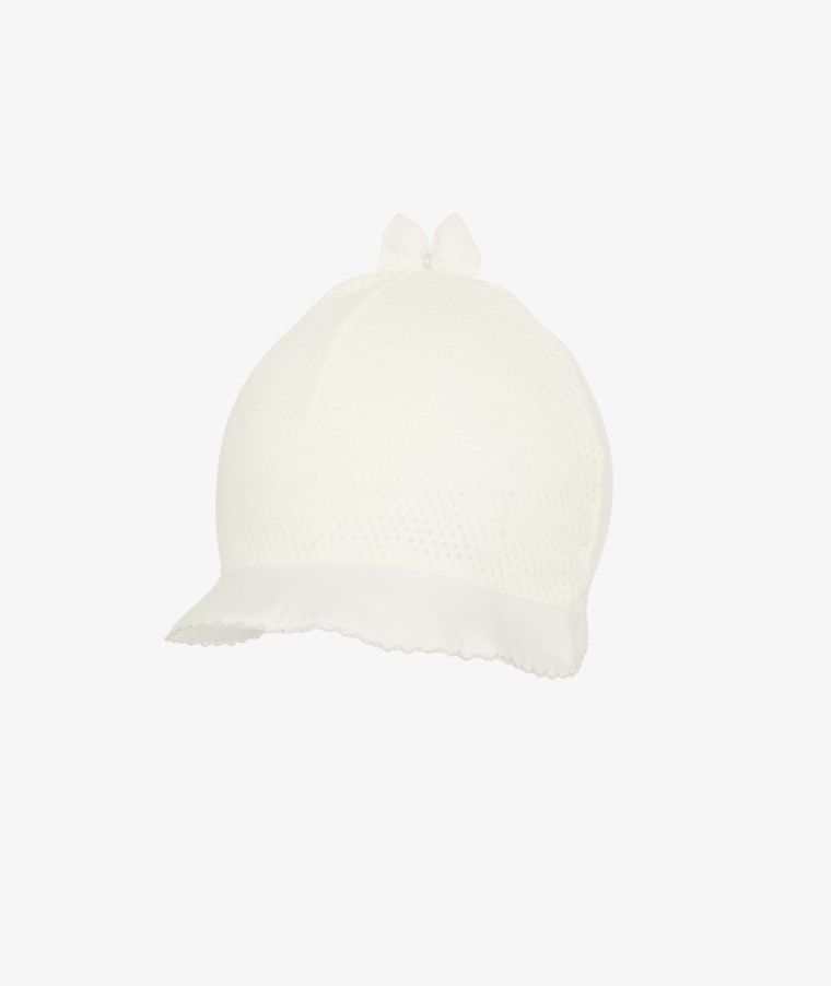 Czapka dziewczęca, ecru, Iltom