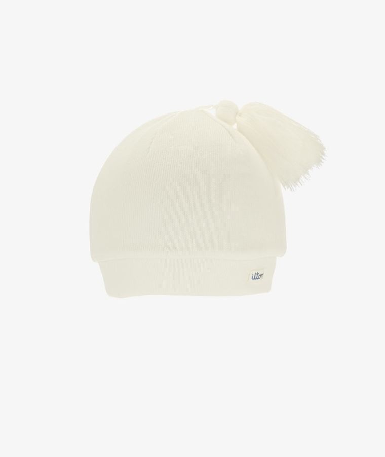 Czapka dziewczęca, ecru, Iltom