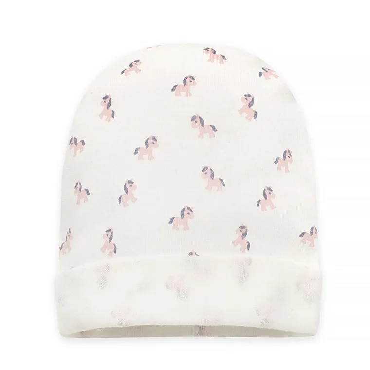 Czapka dziewczęca, ecru, Pinokio