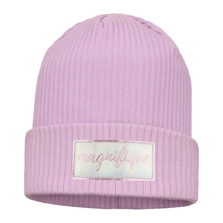 Czapka dziewczęca, fioletowa, Ambra