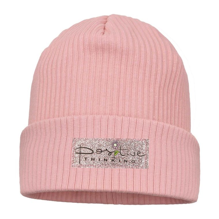 Czapka dziewczęca, jasnoróżowa, Ambra