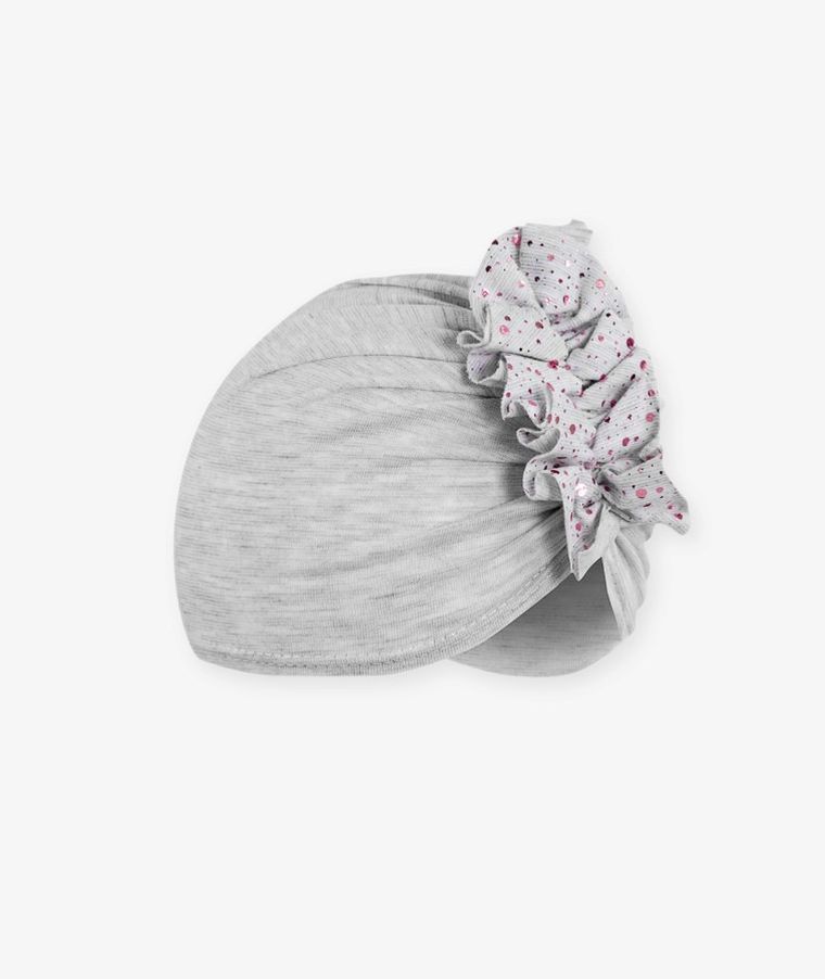 Czapka dziewczęca kakadu, szara, Iltom