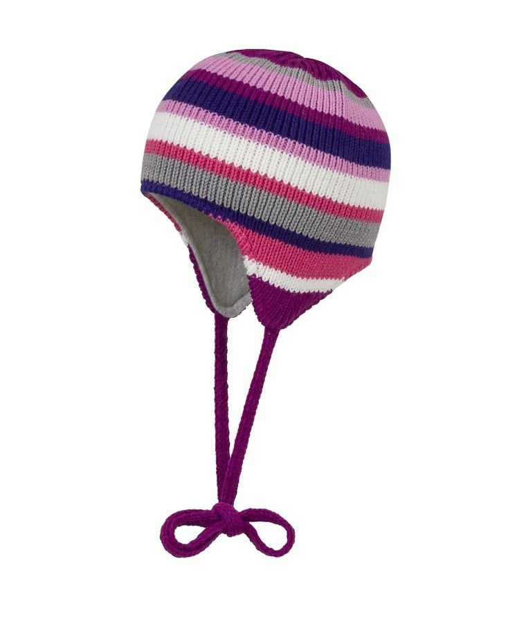 Czapka dziewczęca, mix, paski, Döll