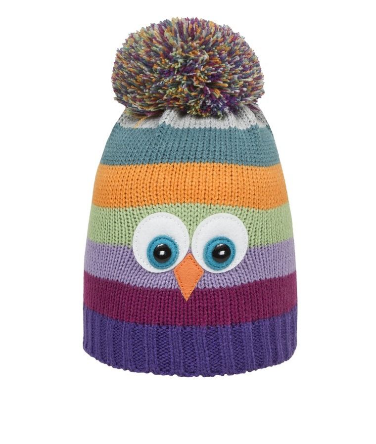 Czapka dziewczęca, mix, paski, Döll