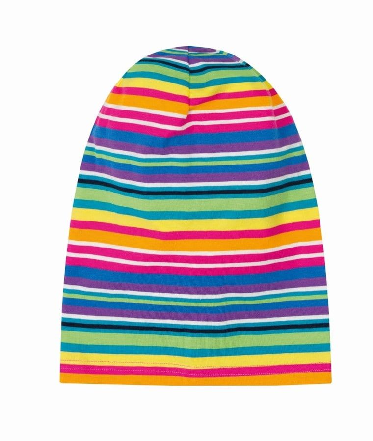 Czapka dziewczęca, mix, paski, Döll