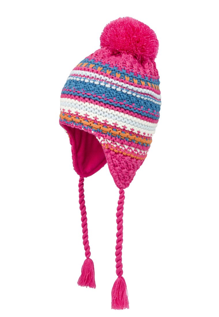 Czapka dziewczęca, mix, pompon, Döll