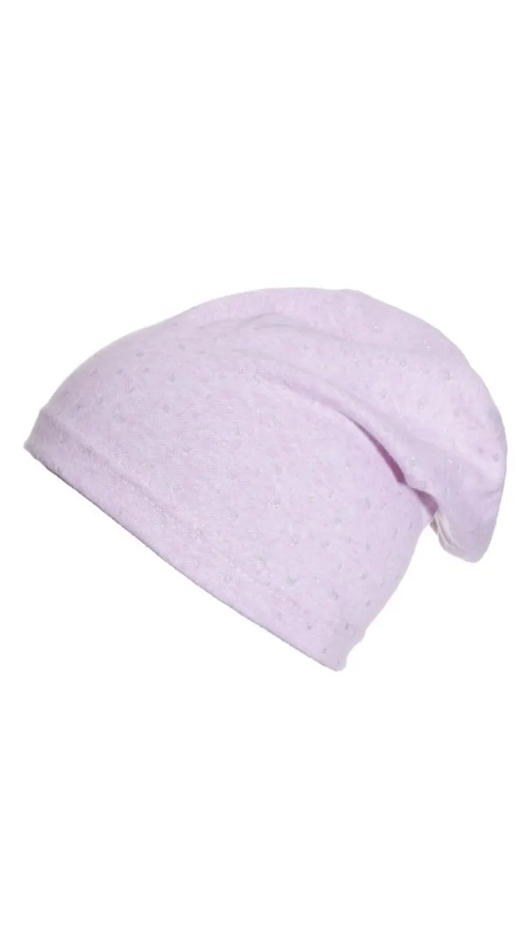 Czapka dziewczęca, różowa, Ambra