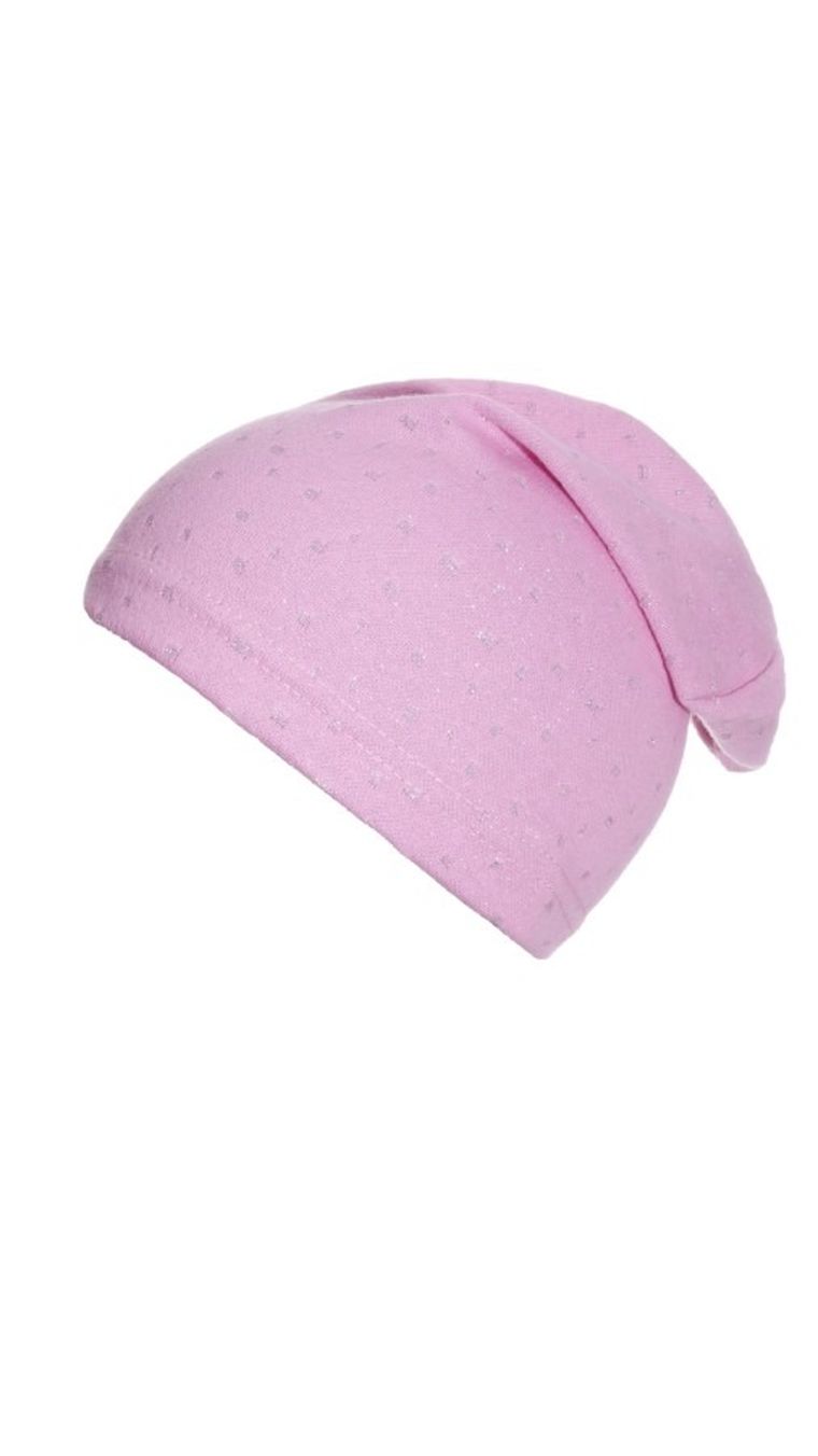 Czapka dziewczęca, różowa, Ambra