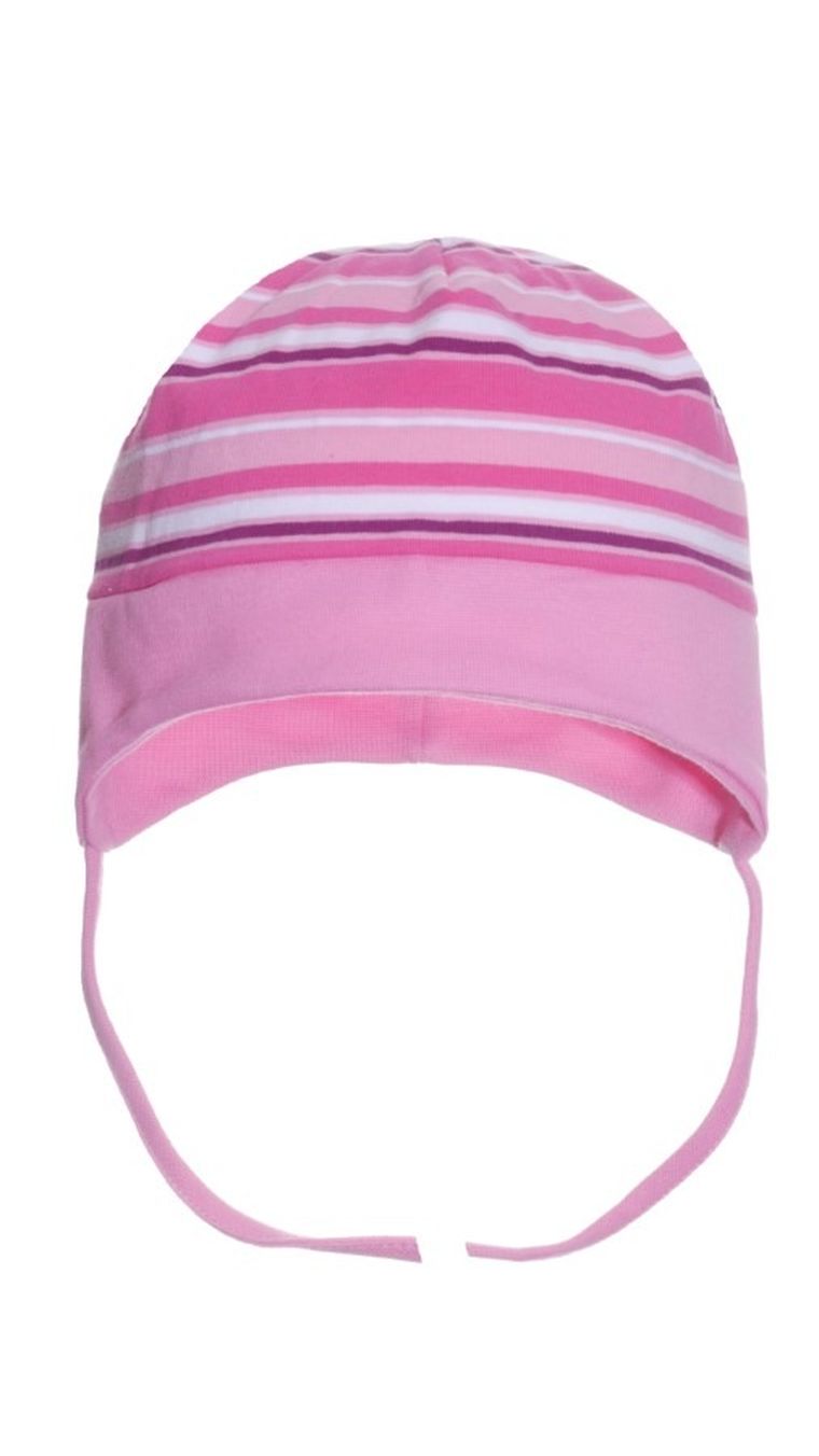 Czapka dziewczęca, różowa, Ambra