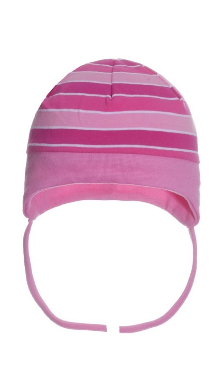 Czapka dziewczęca, różowa, Ambra