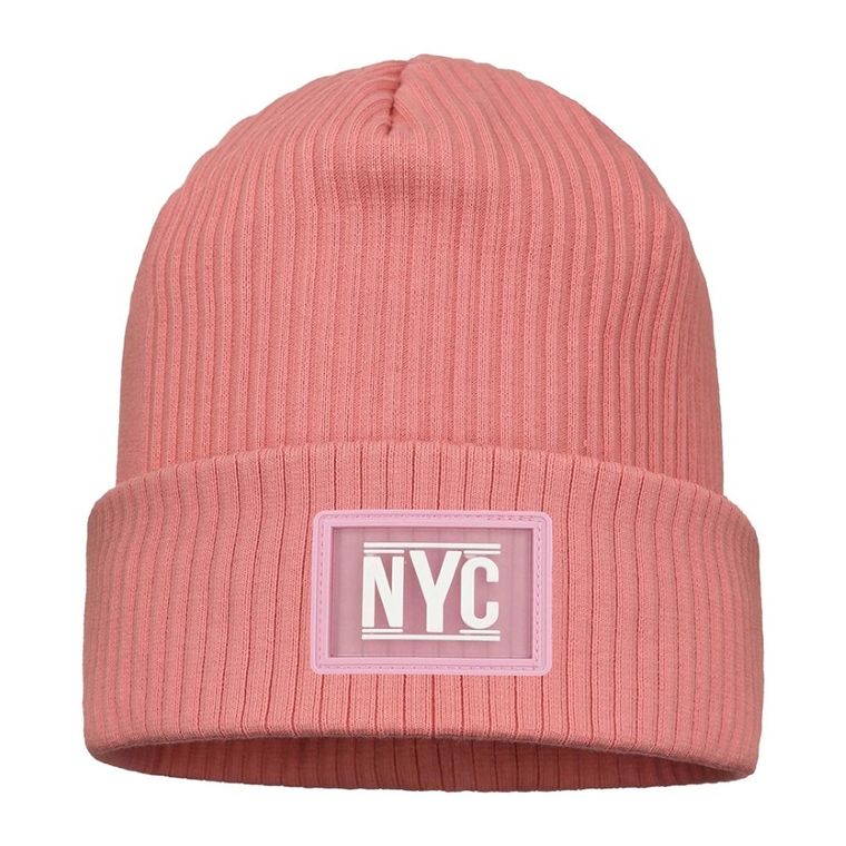 Czapka dziewczęca, różowa, Ambra