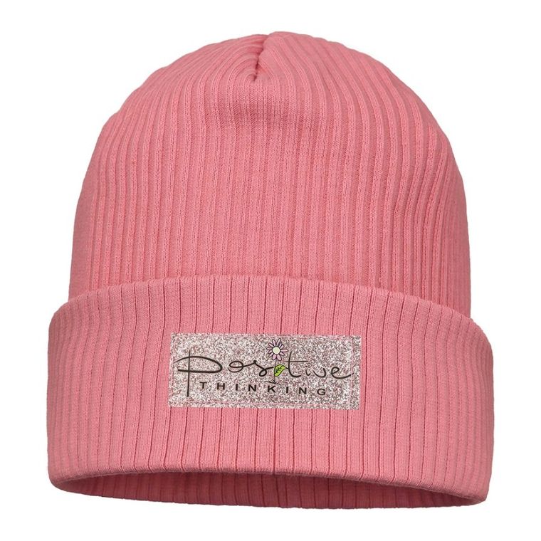 Czapka dziewczęca, różowa, Ambra