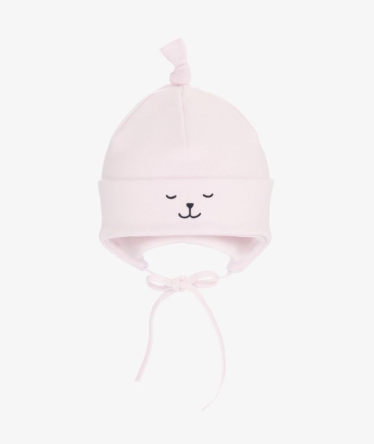 Czapka dziewczęca, różowa, Iltom
