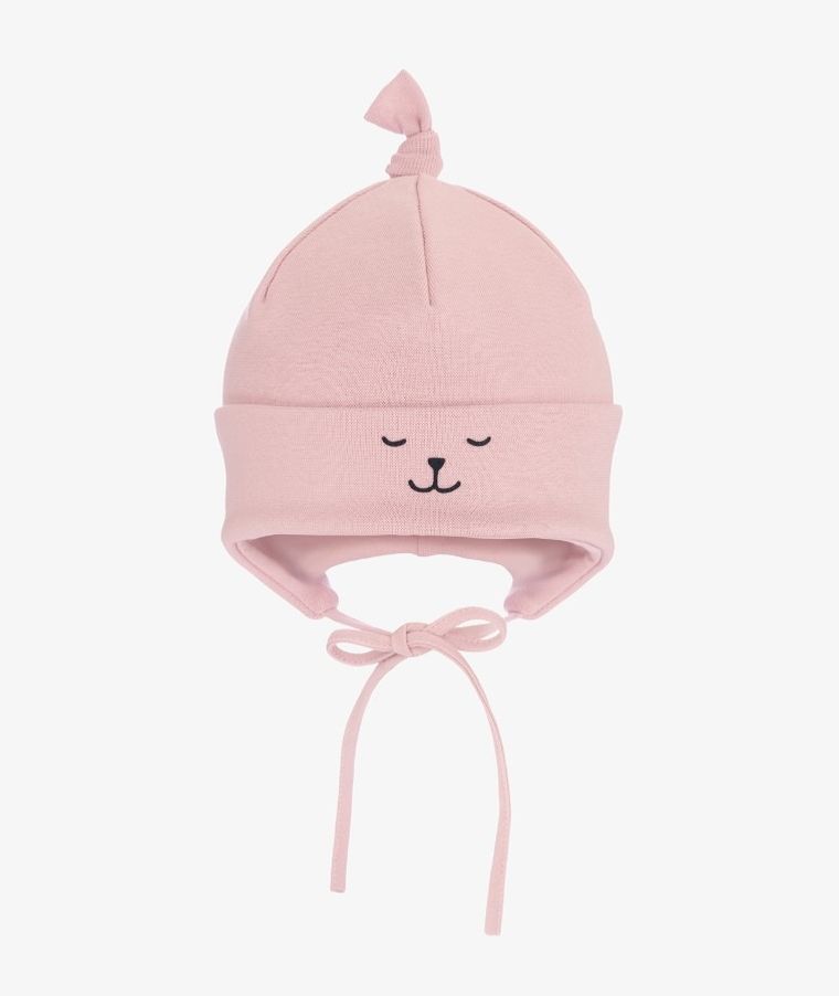 Czapka dziewczęca, różowa, Iltom