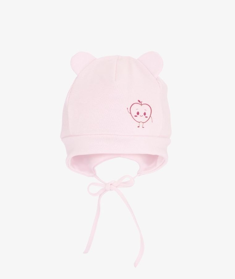 Czapka dziewczęca, różowa, Iltom