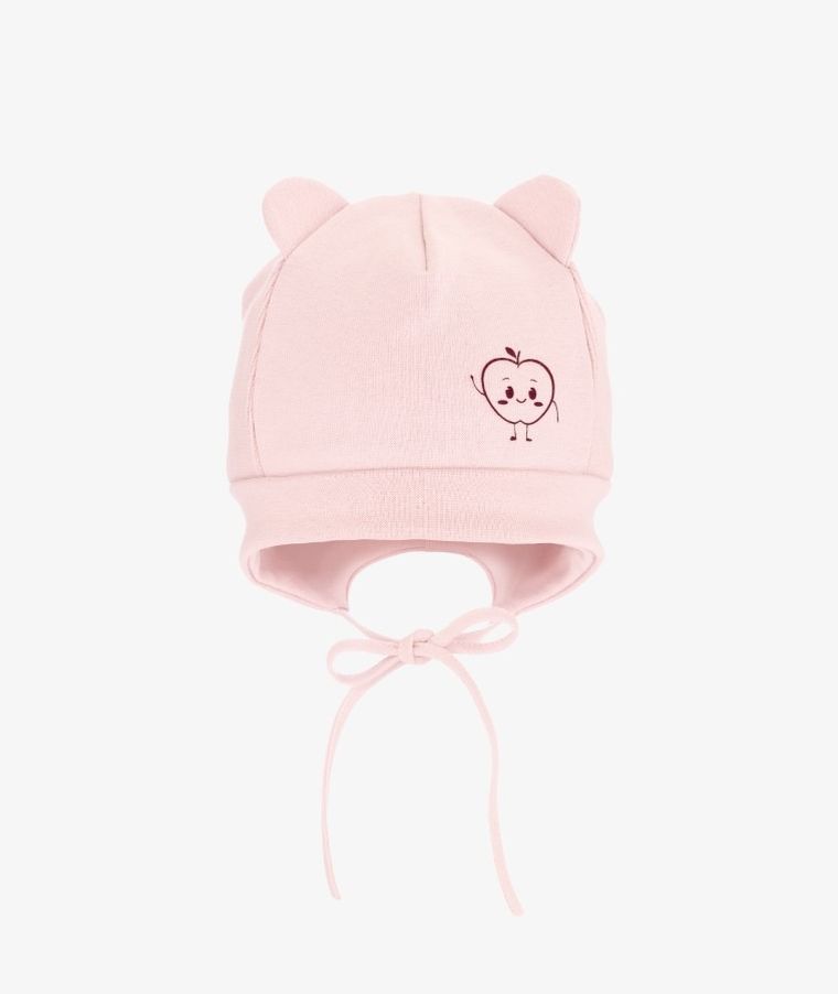 Czapka dziewczęca, różowa, Iltom