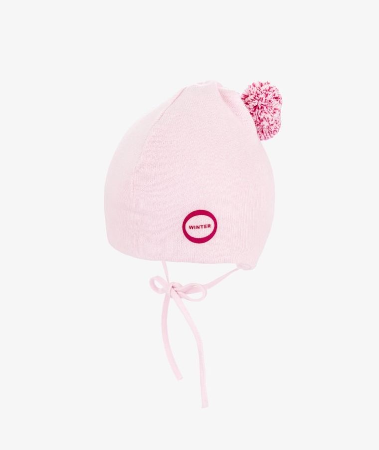 Czapka dziewczęca, różowa, Iltom