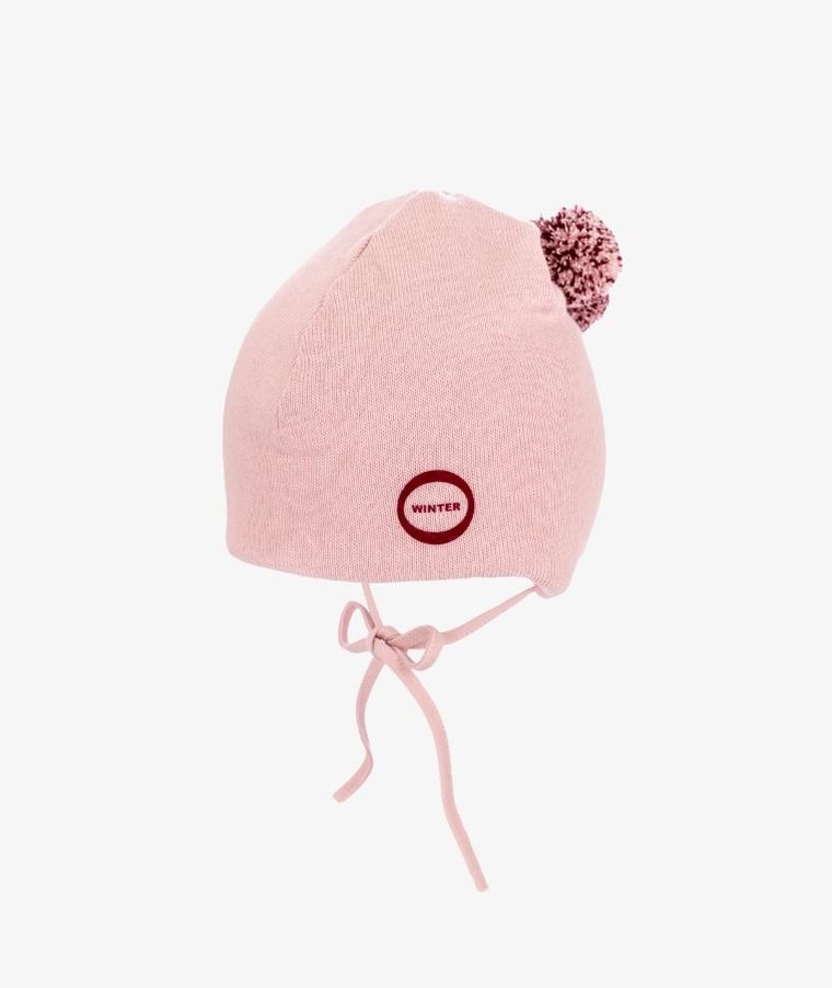 Czapka dziewczęca, różowa, Iltom