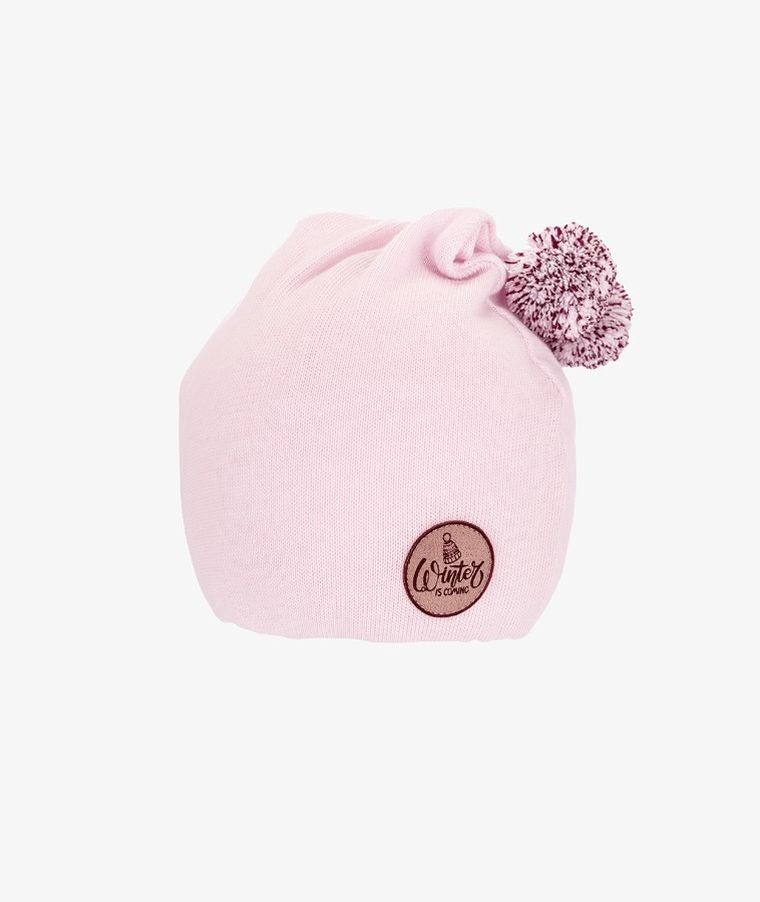Czapka dziewczęca, różowa, Iltom