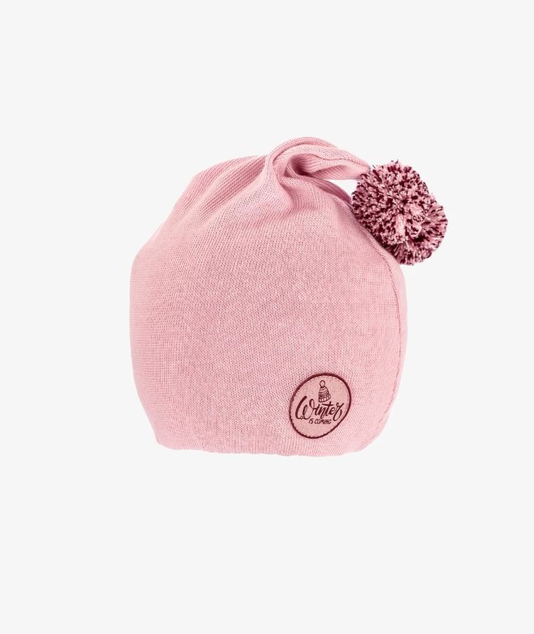 Czapka dziewczęca, różowa, Iltom